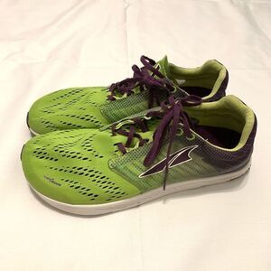 Altra Vanish-R Shoes Wm Sz 8 Lime purple Road Racing Running Sneakers Footshape